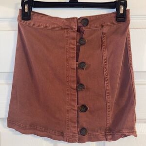 Burnt orange Altar’d State skirt